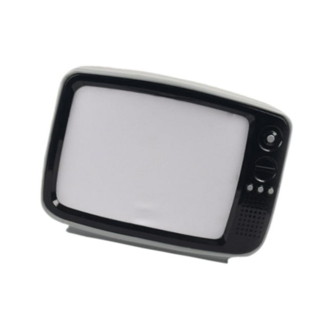 TV musical iluminada para Halloween, decoración de Halloween, TV de terror novedosa, accesorios de Halloween para estante de gabinetes de mesa de