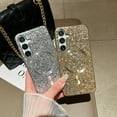 thumbnail image 6 of Stylish Phone Case for Samsung Galaxy S24, Glitter Bling Shiny Magnetic Back Cover Slim Fit Bumper Rugged Shockproof Case Cover for Girls Women, Rosegold, 6 of 10