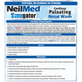 thumbnail image 5 of NeilMed Sinugator Cordless Pulsating Nasal Irrigator (Dual Speed) with 30 Premixed Packets and 3 AA Batteries - Black, 5 of 6