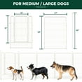 thumbnail image 2 of FXW Rollick Dog Playpen for Courtyard, RV Camping, 40'' 16 Panels for Large Dogs, White, 2 of 5