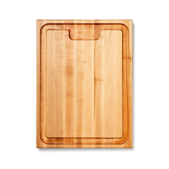John Boos AuJus Reversible Wood Cutting Board with Juice Groove, Maple