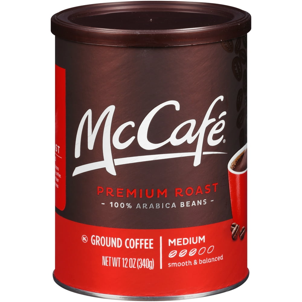 McCafe Premium Roast Medium Ground Coffee, Caffeinated, 12 oz Can