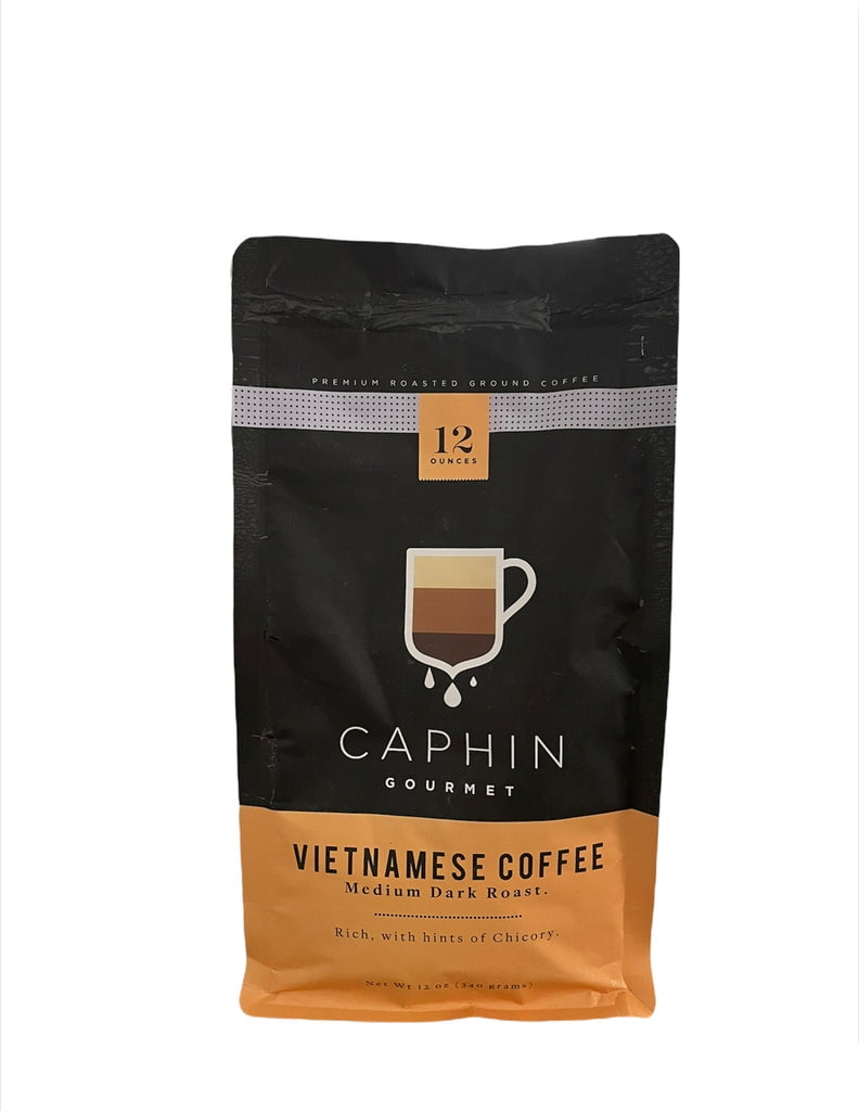 Cafe Sua Da Vietnamese Coffee Ground Coffee Caphin Gourmet 12 oz