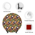 thumbnail image 4 of Yiaed Tropical Fruits Print Bone China Decorative Plate Ceramic Dinner Plates Art Crafts with Display Stand-10in, 4 of 6