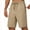 Khaki, variant on Men's Athletic Shorts with Zipper Pockets Lightweight Drawstring Stretch for Workout Gym Basketball 30-42