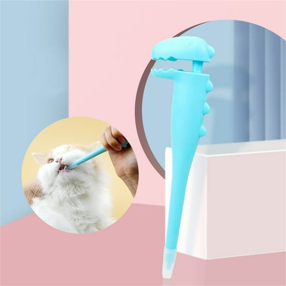Riforla Pet for Cat Dog Cat Cat Tablet Soft Tip Pet Feeding Dispenser Tool for Small Animals Automatic Feeders Blue