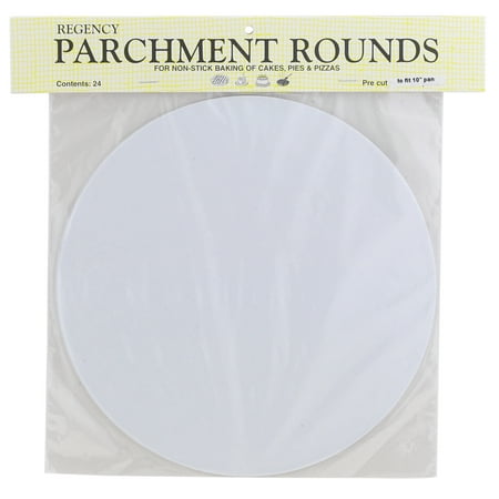 White Parchment - Regency Wraps RW1110 Round Parchment Paper, 10-Inch, White, Set of 24