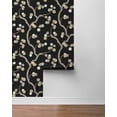 thumbnail image 6 of NextWall Ebony & Gold Woodland Whimsy Peel and Stick Wallpaper - 20.9 in. W x 18 ft. L Roll, 6 of 7