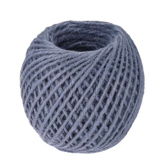 328 Pies 2,5mm Jardín Cordel, Yute Cuerda Cuerda para Artesanías, Regalo Envoltura, Embalaje, Jardinería, y Boda Decoración, Gris