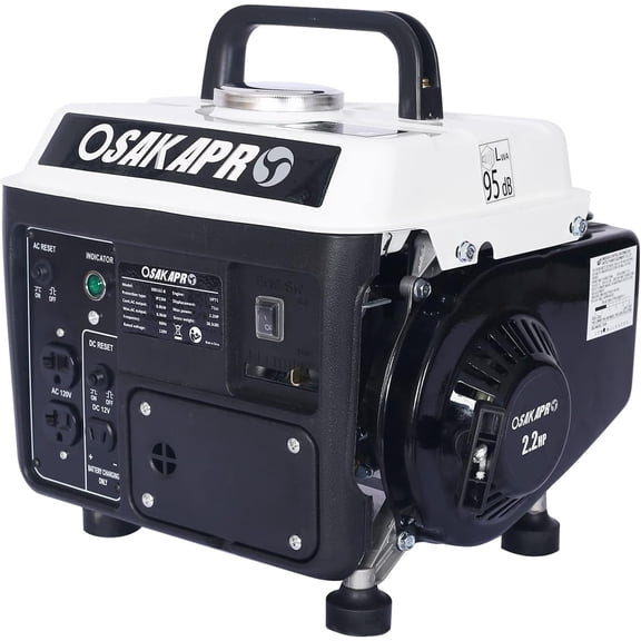 Urday 900W Portable Gas Powered Generator, 71cc 2-Stroke Engine, 800W Rated, EPA Compliant, 5H Runtime, Lightweight with Handle for Camping & Tailgating