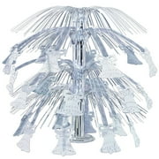 Party Central Pack of 6 Silver Metallic Bell Cascade Centerpiece Wedding Decorations 18''
