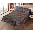 thumbnail image 4 of Ambesonne Leopard Skin Fitted & Flat Sheet with Shams 4 Pcs Set, Tropical Tiger Pattern, King, Orange Vermilion, 4 of 5