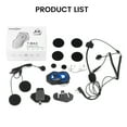 thumbnail image 4 of Motorcycle Bluetooth Headset FreedConn T-Max Pro 1000m 6 Riders Motorcycle Helmet Bluetooth Intercom with Music Sharing 570mAh (Waterproof/CVC Noise Reduction/Stereo Music), 4 of 8
