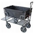 Mac Sports Double Decker Wagon: Black - Collapsible Utility Cart, 150 ...