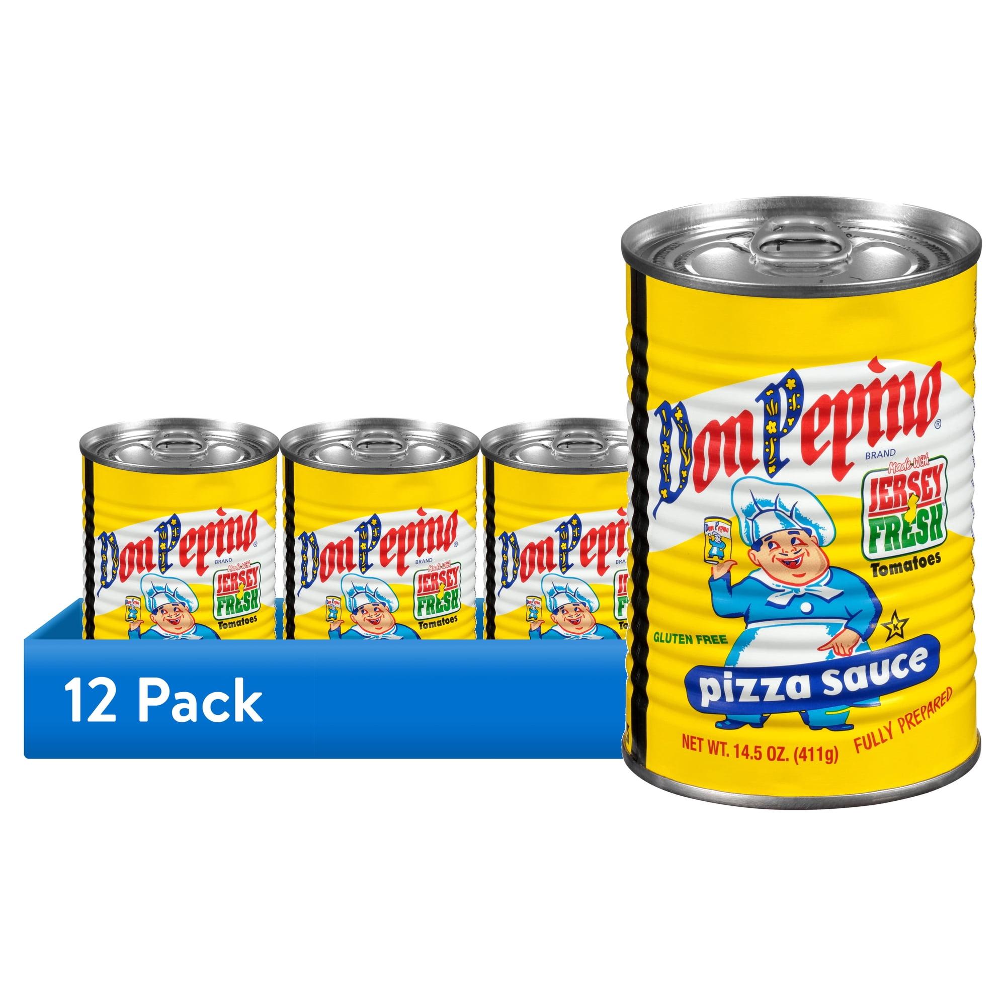 (12 pack) Don Pepino Pizza Sauce Gluten-Free Shelf-Stable 14.5 oz Can