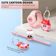 thumbnail image 3 of AirTag Children's Bracelet and Necklace，2 Pack MOWYEOK Waterproof Adjustable Air Tag Bracelet for Kids and Hidden Air Tag Necklace, Compatible with AirTag Location Tracking Case（Kirby）, 3 of 7