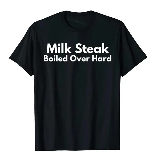 Camiseta divertida de filete de leche hervido, regalo para fanáticos del sol, camisetas divertidas de algodón para hombres, camisetas de hip hop lindas