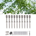 thumbnail image 1 of Fyydes Stainless Steel Wire 12m Climbing Plant Support Grid Frame Flexible Layout, 1 of 8