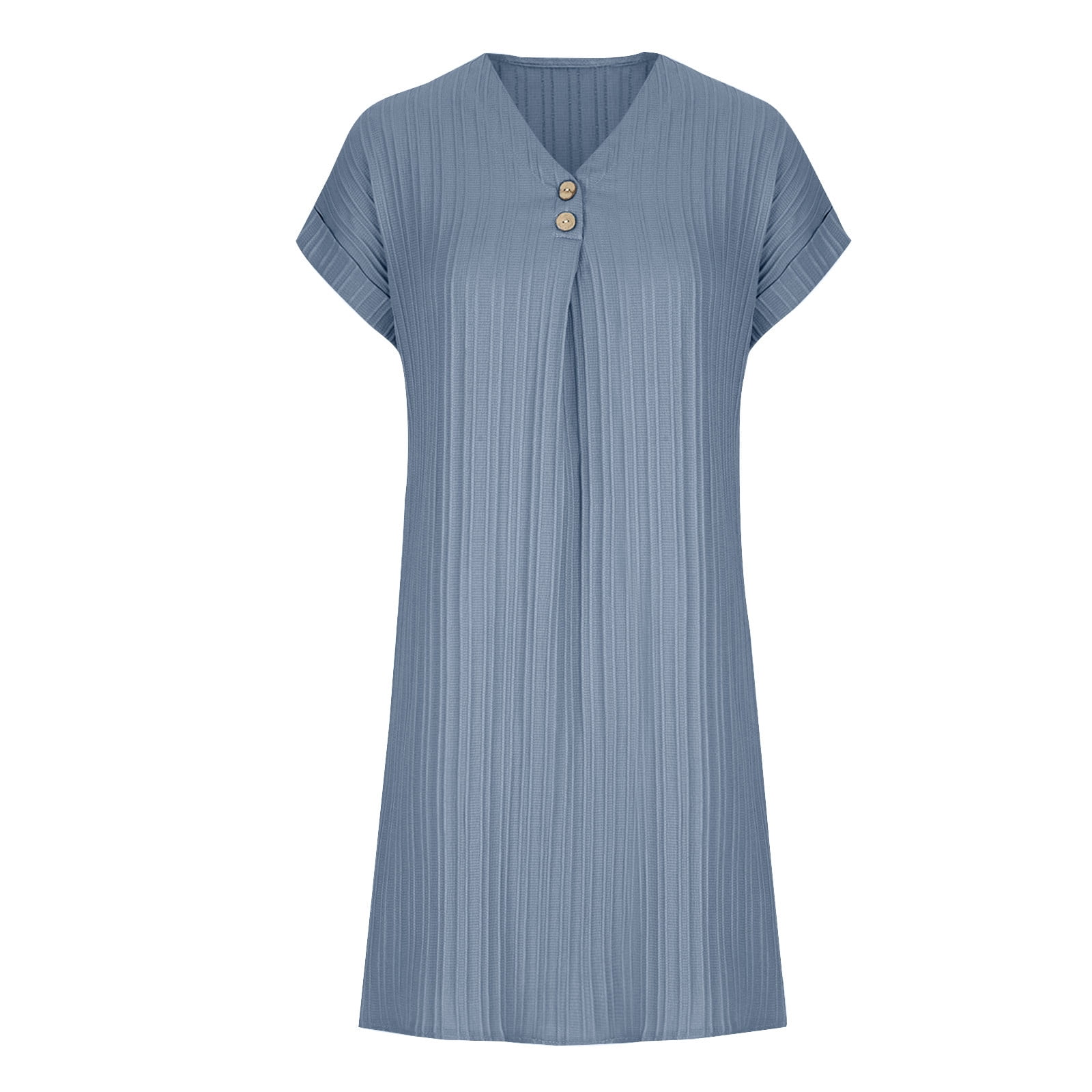 Titcea Casual Dresses for Women Knee Length Solid UK