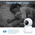 thumbnail image 3 of Indoor Security Camera 5G& 2.4GHz WiFi, Pan/Tilt Baby Camera for Home Security, 1080P Pet Camera with Phone App Motion Detection, 2-Way Talk, Night Vision, Siren Alarm, Compatible with Alexa, 3 of 8