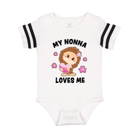 

Inktastic My Nonna Loves Me with Bigfoot Gift Baby Girl Bodysuit