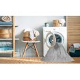 thumbnail image 2 of Ahgly Tapis Rond Lavable en Machine Intérieur Transitionnel Gris Canon, 7 Pieds Rond, 2 of 7
