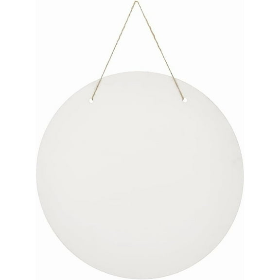 Round Sublimation Blanks Door Hanger Sign Blank with Rope 7.68 Inch MDF Board Unfinished Flat Circle Decor Hanging Craft Ornaments for Heat Press Machine DIY Printing Garden Door Wall Sign diy