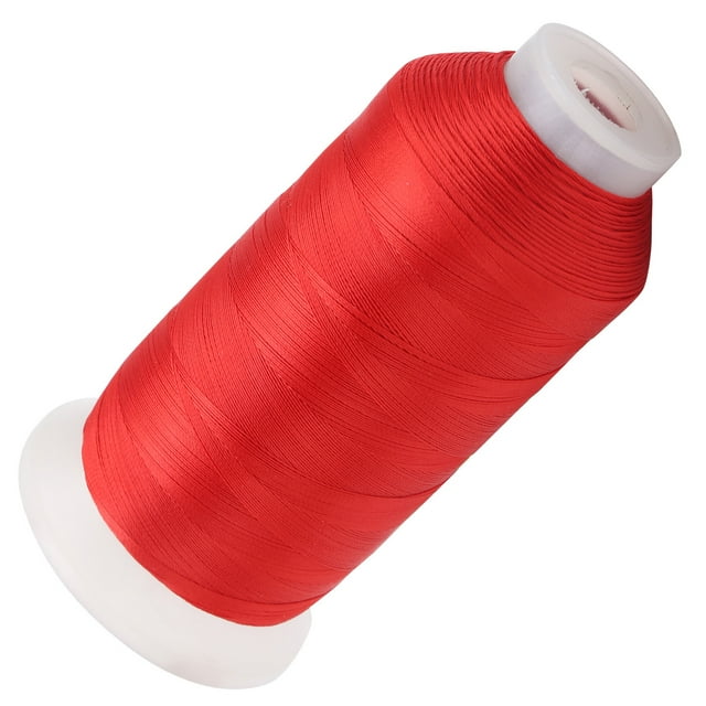 Machine Embroidery Thread, Low Disconnection Rate Sewing Machine Thread Better Lubricity Polyester For Sewing For Home Use White,Red,Black