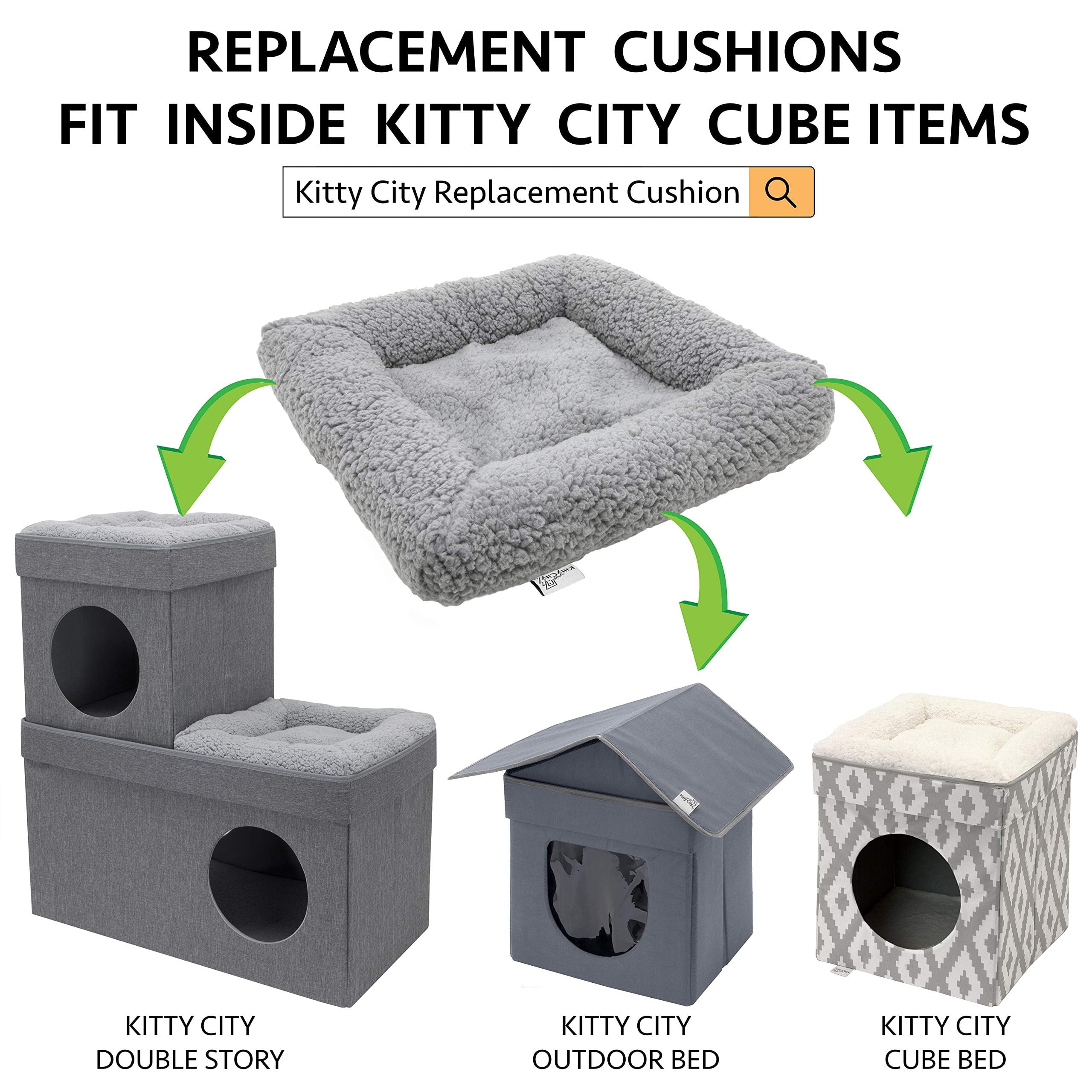 Kitty City Replacement Cushion For Folding Cat Bed