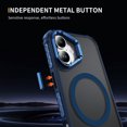 thumbnail image 2 of Magnetic for iPhone 16 Stand Case [Compatible with MagSafe] [Military Grade Drop Protection] [Lens Folded Bracket] Slim Grip Matte Shockproof with Anti-Fingerprint Phone Case,Blue, 2 of 8