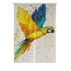 thumbnail image 1 of ABPHQTO Parrot Bird Japonés Noren Cortina Puerta Ventana Tratamiento Cortinas 85x120 cm, 1 of 1
