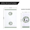 thumbnail image 2 of Monogram Kitchen Towels 18×28 Inch with Olive Wreath /Letter G Absorbent Dish Towels | Tea Towels | Bar Towels Set of 2 Kitchen Hand Towels for Personalized Gift, 2 of 7