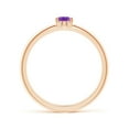 thumbnail image 2 of ANGARA Natural 0.3 Ct. Amethyst Solitaire Stackable Ring in 14K Rose Gold for Women (Ring Size: 3), 2 of 10