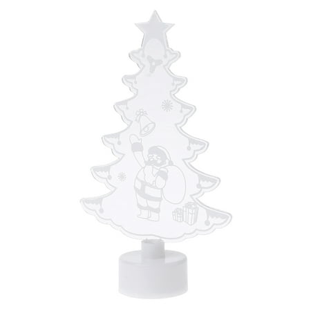 

Christmas Flash Night Light 3D Santa Claus Snowman Tree Tower LED Changing Color