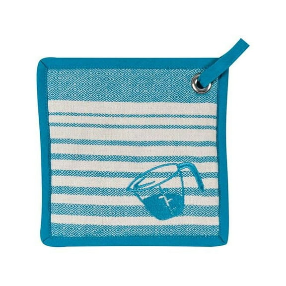 Teal Cotton Pot Holder - Pack of 6