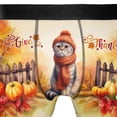 thumbnail image 4 of Happy Thanksgiving Scottish Fold Give Thanks Fall Beanie Scarf Welcome All Over Print Boxer Briefs Underwear for Men Dad Cat Lover Kitten Owner Gifts - 00020, 4 of 6