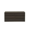 6 Drawer Double Dresser, Coffee
