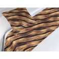 thumbnail image 3 of Abstract Bed Runner Set, Surreal Style Pattern of Wavy Striped with Animal Skin Inspirations, Decorative Bedding Scarf & a Pillow Sham for Hotels Homes, Twin, Pastel Brown Seal Brown, by Ambesonne, 3 of 3