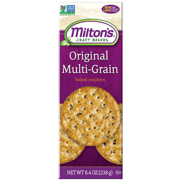 Milton's Craft Bakers Orginal Multi Grain Cracker, 8.4 oz, Pack of 8