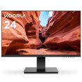 thumbnail image 1 of KOORUI Monitor de computadora de 24 pulgadas Full HD 1920 x 1080p Pantalla VA Relación de contraste 3000:1 con HDMI, VGA, Sin marco, Montaje VESA de 75 x 75 mm, Inclinación ergonómica, Negro, 1 of 5