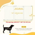 thumbnail image 3 of PawHut 30 Inch High Pet Gate, Dog Gate for Stairs, 29"-58" Width, 3 of 10