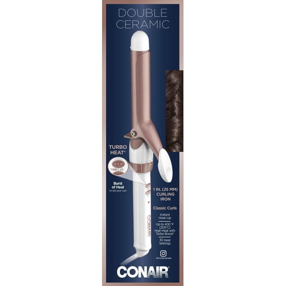 Conair ® Double Ceramic 1" Curling Iron