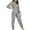 Gray, variant on XuJwPNcy Jumpsuit for Women Plush Fuzzy Pajamas Long Sleeve Zip up Winter Warm Rompers Sleepwear Fall