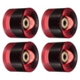 thumbnail image 1 of Unique Bargains Roues de Longboard 60mm avec Roulements ABEC-11 Roues de Rue pour Skateboards Cruiser 80A, Clair Rouge Doré 4 Pack, 1 of 4