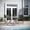 Brown, variant on Emma + Oliver Three Piece Folding Bistro Set in Black and White PE Rattan with Black Metal Frames for Indoor and Outdoor Use
