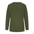 thumbnail image 5 of Chandails de Compression à Manches Longues pour Femmes Col Ras du Cou Unis Plus Chandail Surdimensionné Coupe Ample Pulls Tendance Hauts Légers pour Femmes Grande Taille Gris m, 5 of 5