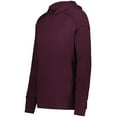 thumbnail image 2 of Holloway B32164537 Eco Revive Women Ventura Soft Knit Hoodie, Maroon - 2XL, 2 of 2