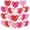 A, variant on PureCasa Valentine's Day Heart Vase Filler 24PC Heart Shaped Rattan Decor Valentines Rattan Vase Filler Natural Wicker Balls Decorations for Wedding Birthday Party