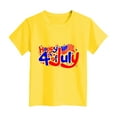 thumbnail image 4 of alcepopk Toddler Boys T Shirts Independence Day 4th of July Flag Shirt Breathable Comfortable Patriotic Kids Short Sleeve Tops(Yellow,13-14 Years), 4 of 4