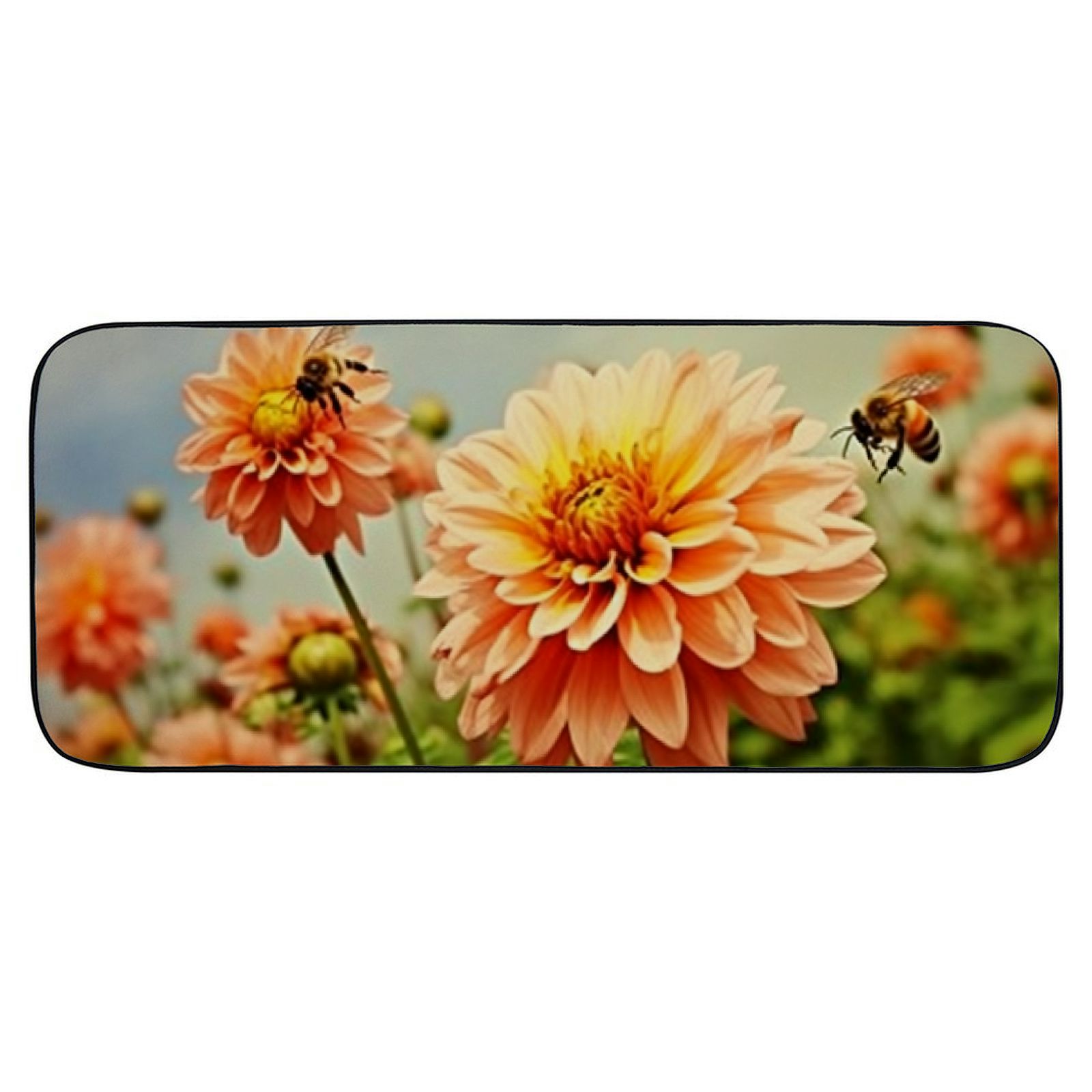 Qinduosi Decorative Door Mat, Door Mat with Non-Slip Rubber Backing, Easy Cleaning, Traps Dirt, for Entry, Patio, Garage 19.68*47.24 in